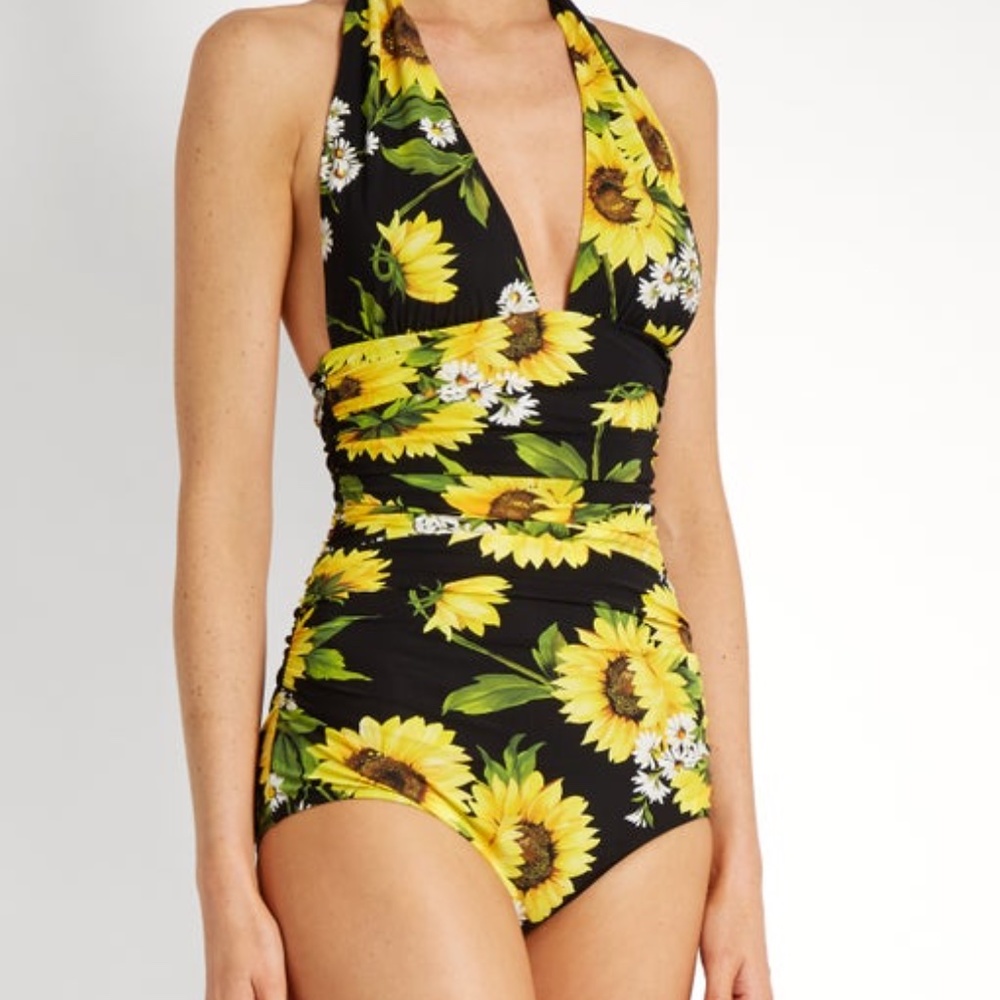 Dolce & Gabbana Floral Print Swimsuit